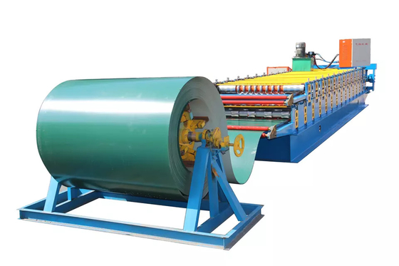 Nhà máy chất lượng tốt trực tiếp Hình thang Tấm lợp bằng thép tấm Máy cán tấm