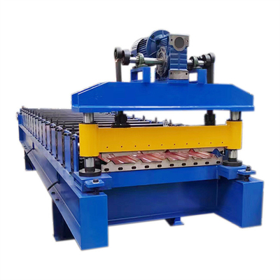 thép màu 840 Máy tạo hình tấm lợp mái bằng máy cắt thủy lực được sử dụng xây dựng bằng thép