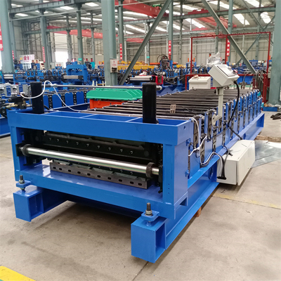 Bảng điều khiển mái nhà hình thang bằng kim loại tốc độ cao Máy cán hai lớp