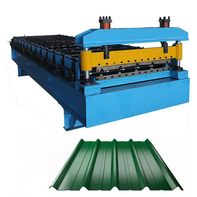Thép màu in tốc độ cao Máy làm tấm lợp hình thang Máy làm tấm lợp
