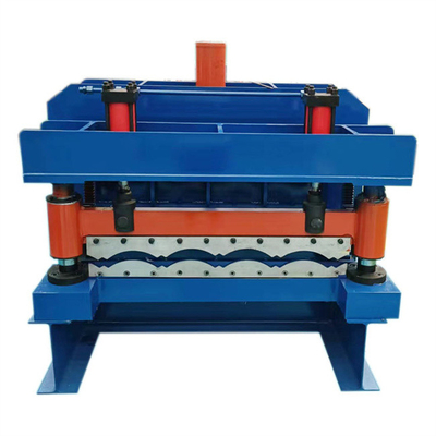 Sắt 3-5m / phút Máy cán ngói tráng men Máy cắt thủy lực cho tường mái