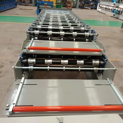 Máy cán hai lớp bằng thép cho hồ sơ hộp Ibr kim loại Tấm tường mái