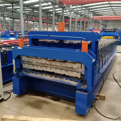 Máy cán hai lớp kim loại màu cho tấm lợp bằng thép và bảng điều khiển tường