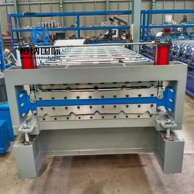 Máy cán hai lớp thép màu cho bảng điều khiển tường mái hình thang Ibr