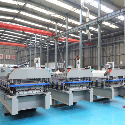 Máy cắt tôn mái bằng thủy lực tốc độ cao 15-20m / phút cho mái nhà xây dựng