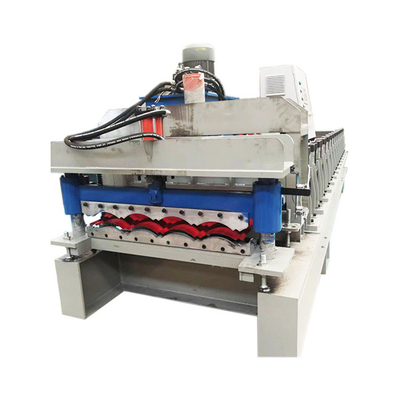 Máy tạo hình cuộn gạch tráng men tốc độ cao sắt thép 3-5m / phút cắt thủy lực