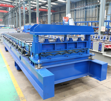 Máy cán ngói tráng men tấm lợp mái bằng thép màu tốc độ cao 0,3-0,8mm