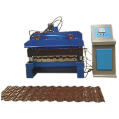Máy tạo hình ngói tráng men bằng thép màu tôn thiết kế mới hoàn toàn tự động