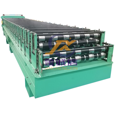 Máy cán thép hai lớp kim loại màu xanh lá cây Vật liệu PPGI