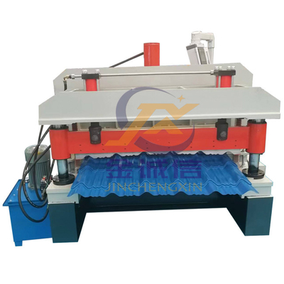 Điều khiển PLC Máy tạo hình ngói tráng men màu Máy cắt thủy lực Dịch vụ lâu dài