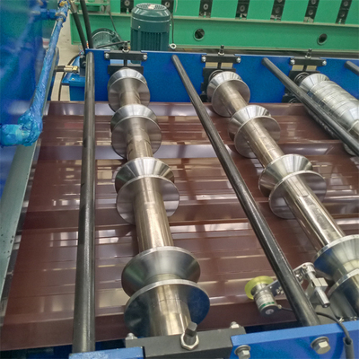 Máy cán tấm lợp Ibr bằng thép mạ kẽm được sơn trước cho tấm tường