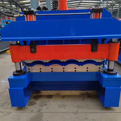 Tấm lợp bằng thép màu tự động Tấm lợp tráng men Làm máy tạo hình cuộn