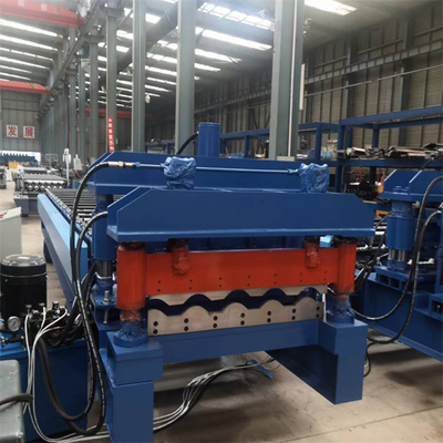 Hồ sơ tấm thép kim loại tùy chỉnh Máy tạo hình mái ngói tráng men