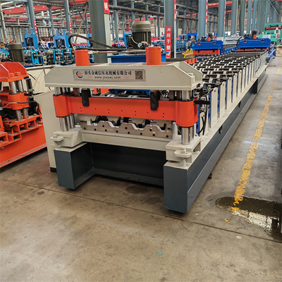 Máy cán tôn sàn bằng kim loại tổng hợp Hệ điều hành PLC Delta
