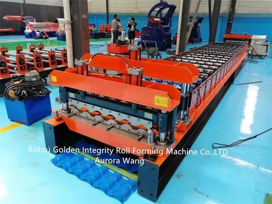 Máy cán tôn mái ngói JCX 380v 50hz PPGI GI vật liệu