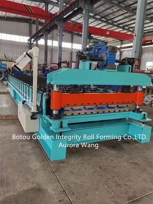 Máy cán tấm mái nhà tự động Máy cán tấm hình thang bằng thép