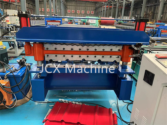 Máy cán tấm lợp, Máy cán hai lớp màu xanh lam