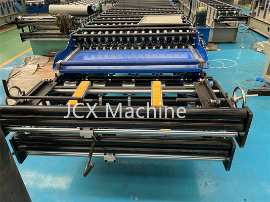 Máy tạo hình cuộn hai lớp hoàn toàn tự động Thiết bị cắt thủy lực điều khiển PLC