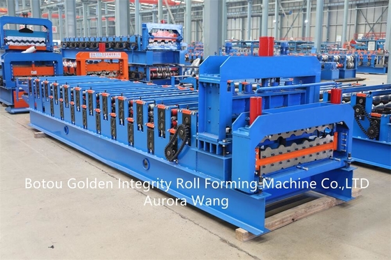 Tấm hình thang hai lớp tùy chỉnh và Máy cán tôn mái ngói