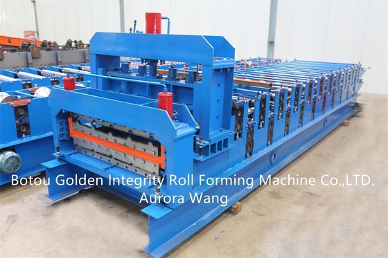 Máy tạo hình cuộn hai lớp Máy cán tấm lợp kim loại Tấm thép tấm ốp tường Máy làm ngói