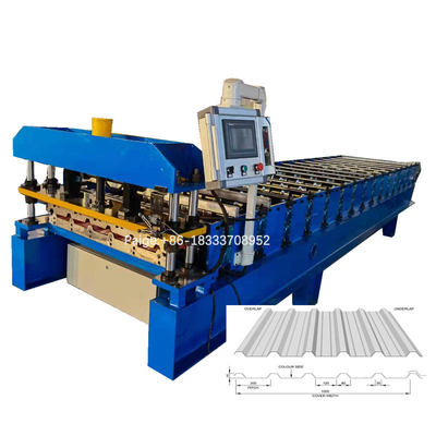 Tấm lợp kim loại R Panel Profile Máy cán cuộn Máy tấm lợp kim loại