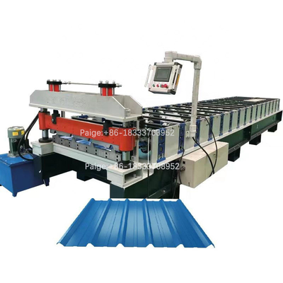 Tấm lợp kim loại R Panel Profile Máy cán cuộn Máy tấm lợp kim loại