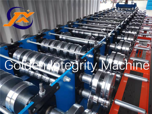 Máy làm bảng điều khiển đường may đứng Cusotmized Máy cuộn tấm lợp kim loại đứng Seam trước đây