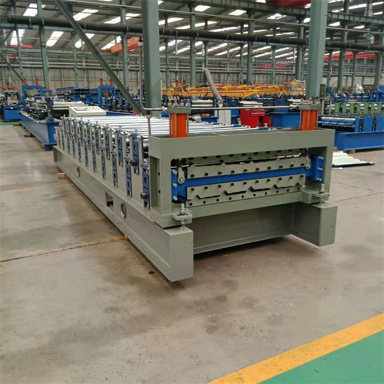 Máy cán hai lớp bằng thép cho hồ sơ hộp Ibr kim loại Tấm tường mái
