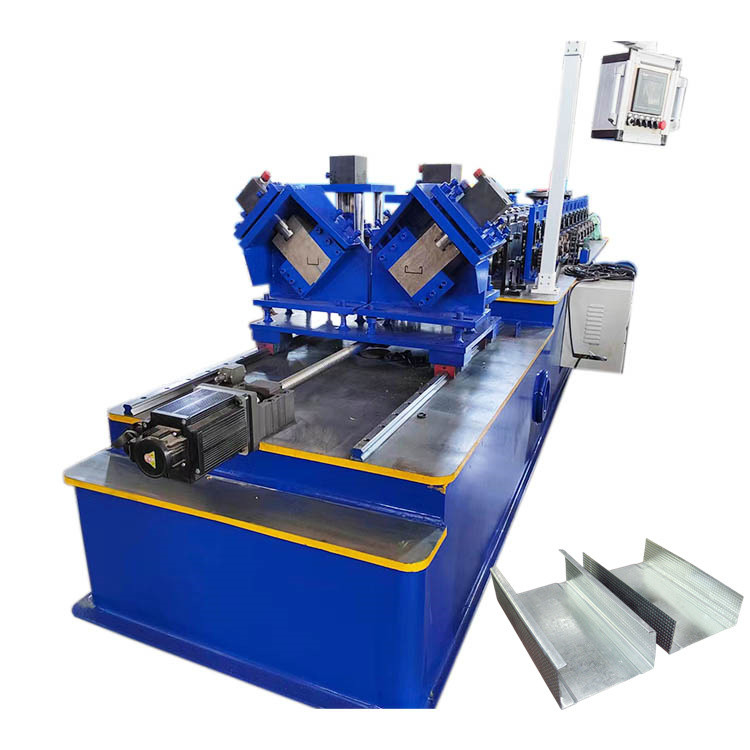 Máy cán đinh thép nhẹ Steel Double C và U Line để tạo cấu hình vách thạch cao