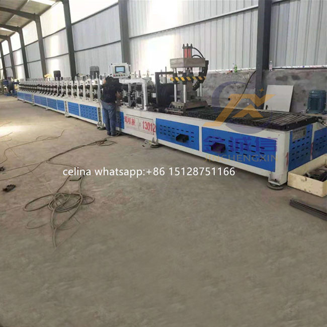 Máy tạo hình cuộn 21 * 41 cho cấu trúc năng lượng mặt trời Máy tạo hình cuộn cầm tay màu xanh