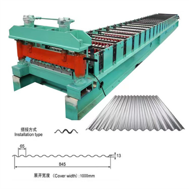 Máy cán tôn tấm tôn tường mái nhà tốc độ cao 0,3-0,8mm 30m / phút