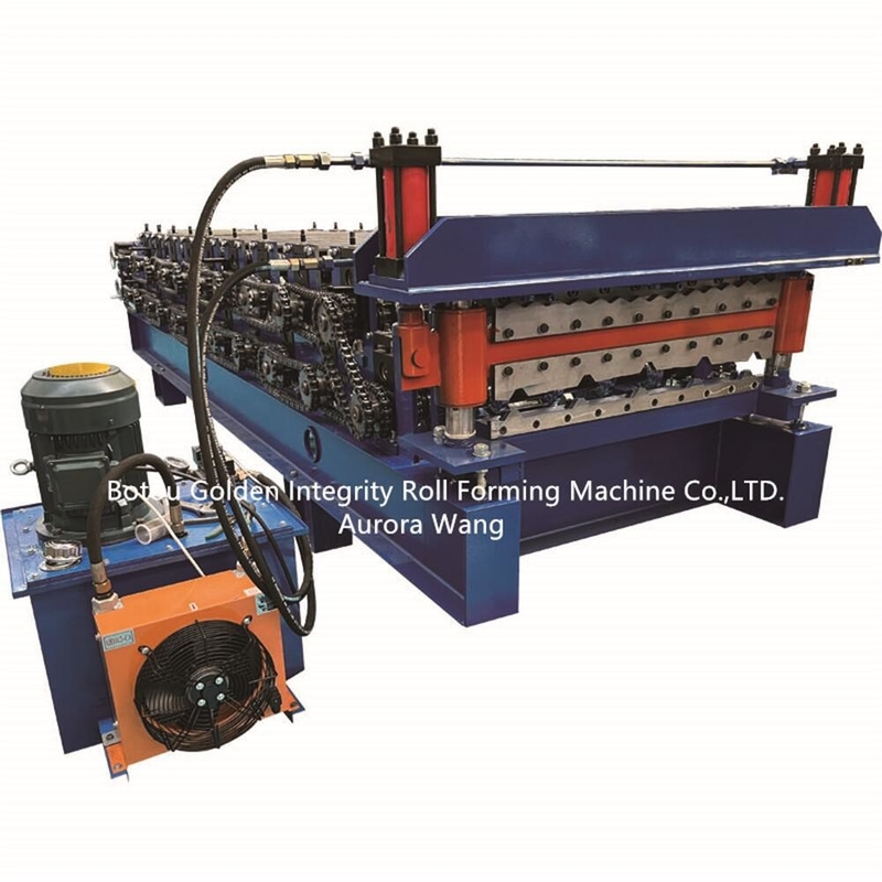 Máy cán tôn hai lớp hình thang 15 M / phút