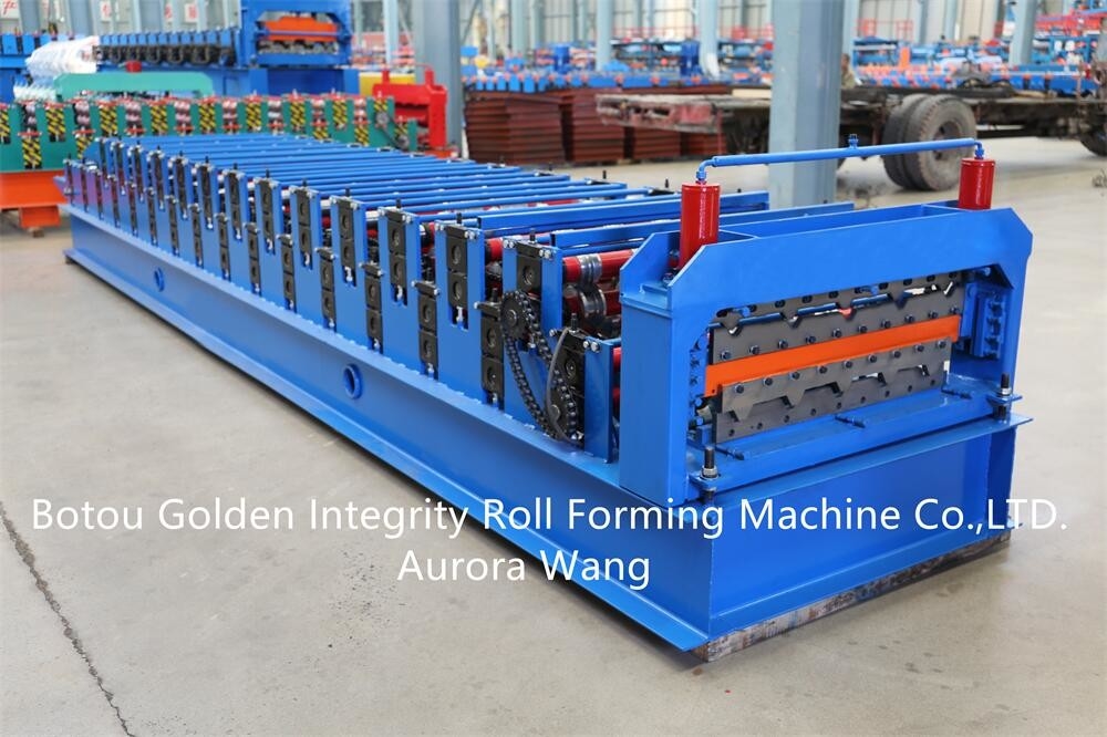 Máy móc vật liệu xây dựng hai lớp kết hợp Máy cán tấm lợp ngói thép